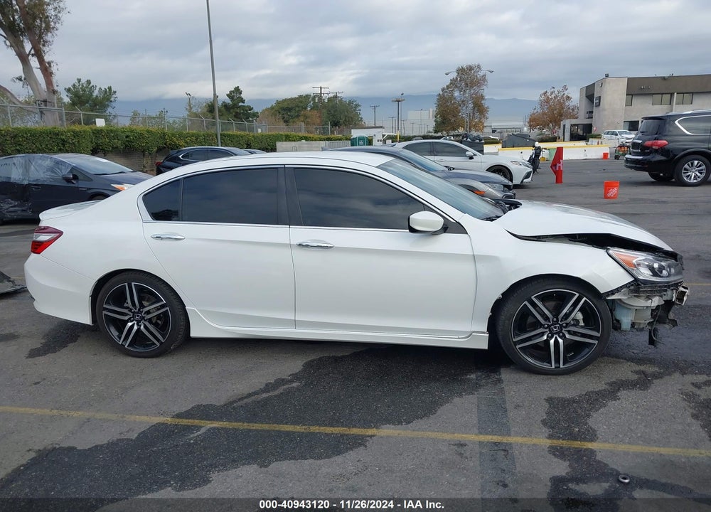 2016 HONDA ACCORD SPORT VIN: 1HGCR2F60GA109820