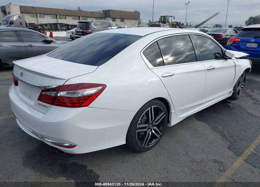 2016 HONDA ACCORD SPORT VIN: 1HGCR2F60GA109820