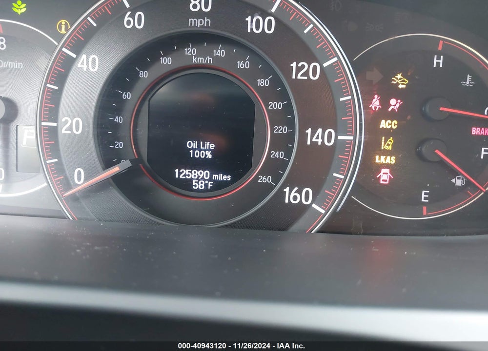 2016 HONDA ACCORD SPORT VIN: 1HGCR2F60GA109820