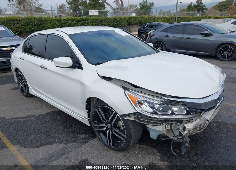 2016 HONDA ACCORD SPORT VIN: 1HGCR2F60GA109820