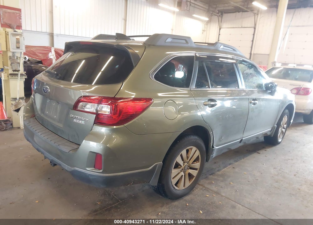 2016 SUBARU OUTBACK 2.5I PREMIUM VIN: 4S4BSADC4G3345016