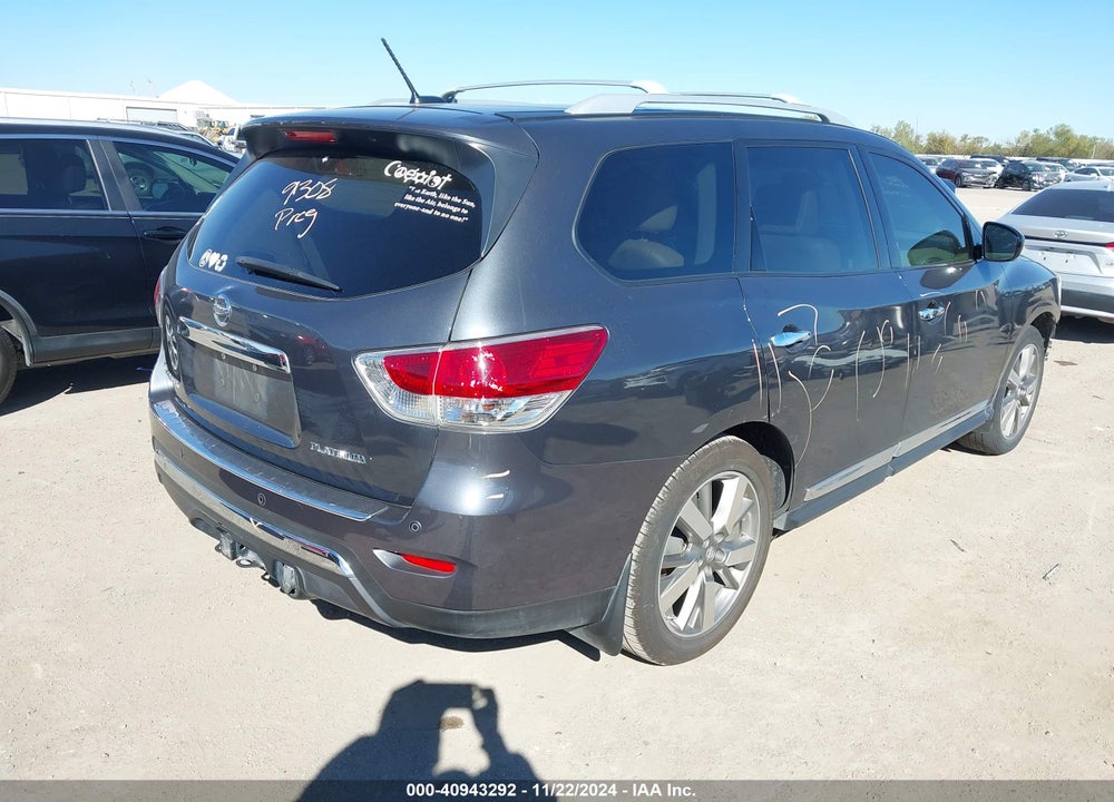 2014 NISSAN PATHFINDER PLATINUM VIN: 5N1AR2MN0EC648497