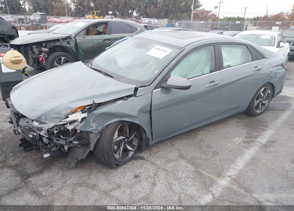 2022 HYUNDAI ELANTRA HYBRID LIMITED VIN: KMHLN4AJ4NU024990