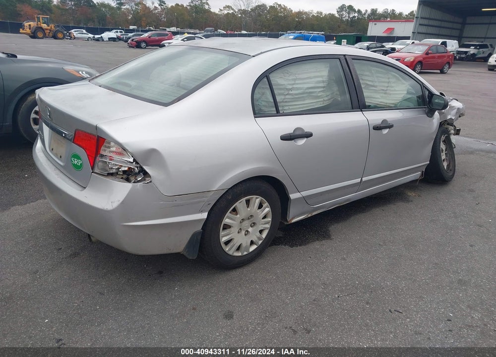 2010 HONDA CIVIC VP VIN: 2HGFA1F36AH311624