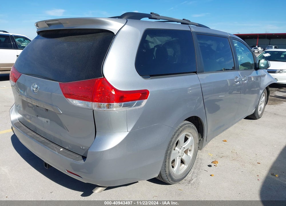 2012 TOYOTA SIENNA LE V6 8 PASSENGER VIN: 5TDKK3DC3CS269992