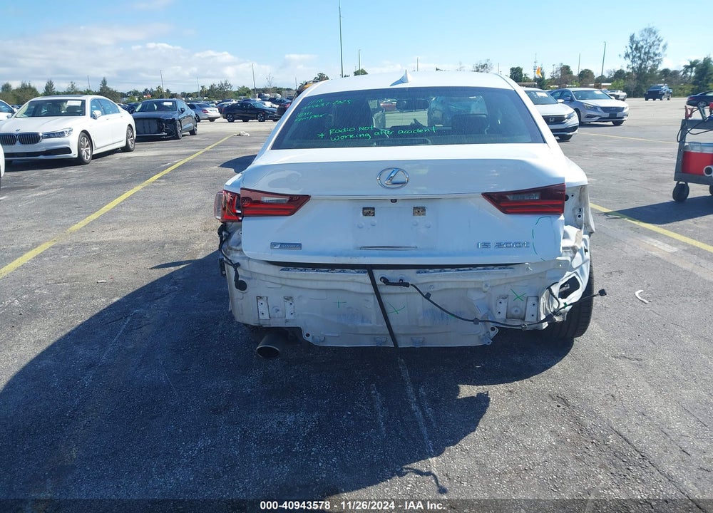 2016 LEXUS IS 200T VIN: JTHBA1D27G5038053