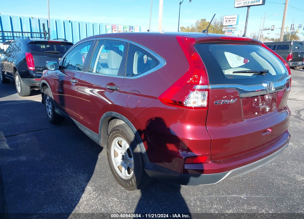 2015 HONDA CR-V LX VIN: 5J6RM4H30FL126829