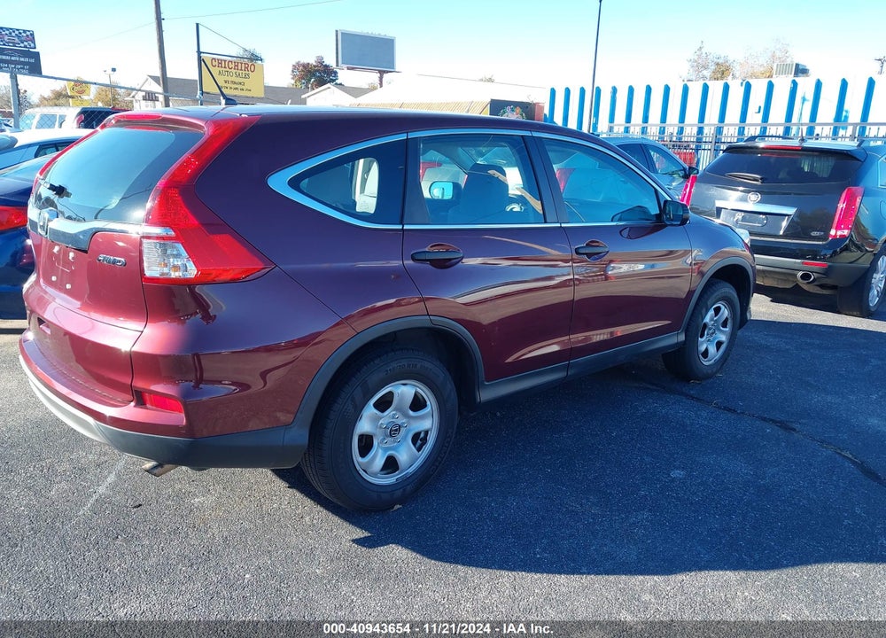 2015 HONDA CR-V LX VIN: 5J6RM4H30FL126829