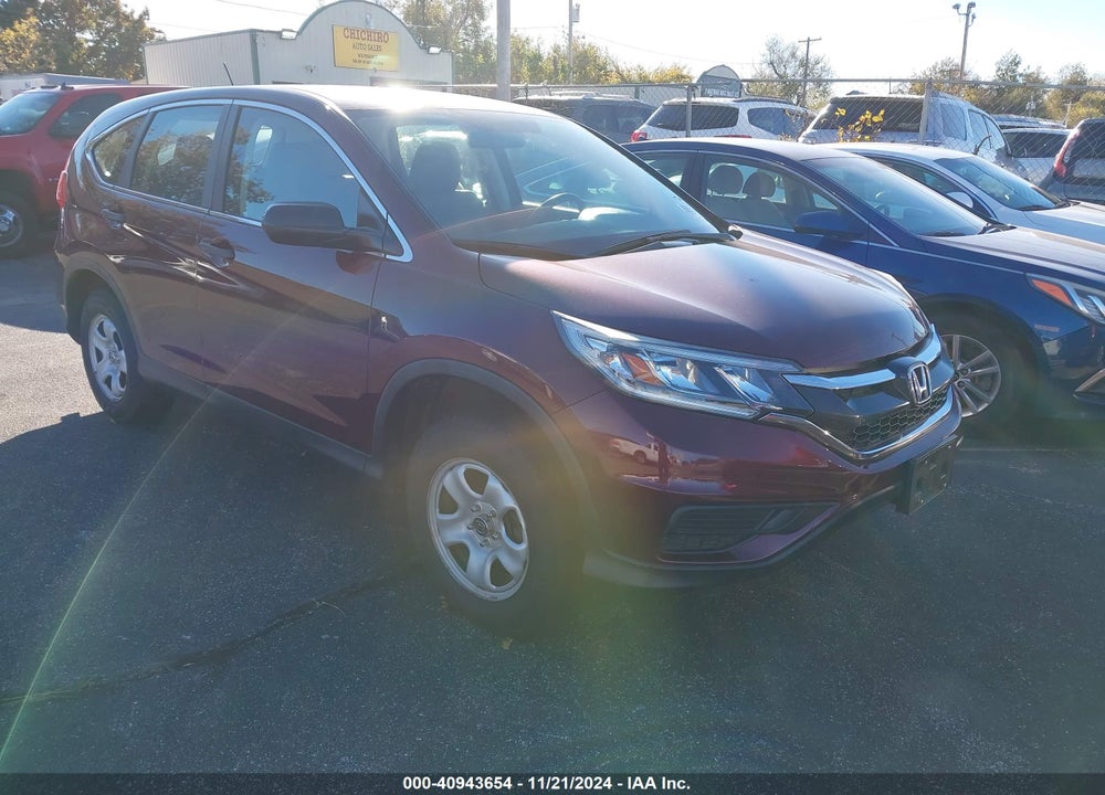 2015 HONDA CR-V LX VIN: 5J6RM4H30FL126829
