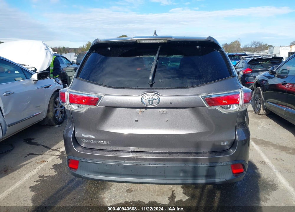 2016 TOYOTA HIGHLANDER LE PLUS V6 VIN: 5TDZKRFHXGS181070