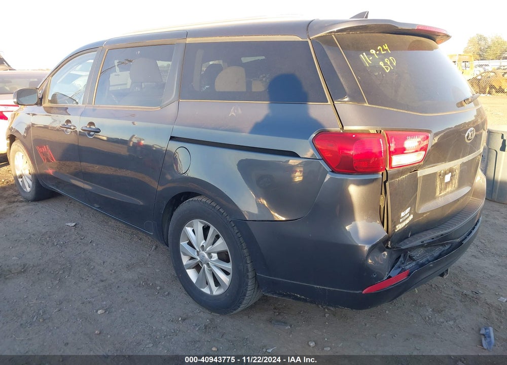 2016 KIA SEDONA LX VIN: KNDMB5C15G6191824