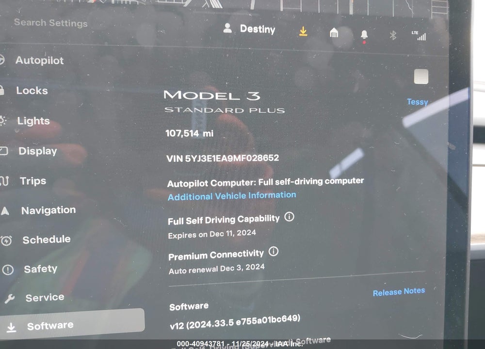 2021 TESLA MODEL 3 VIN: 5YJ3E1EA9MF028652