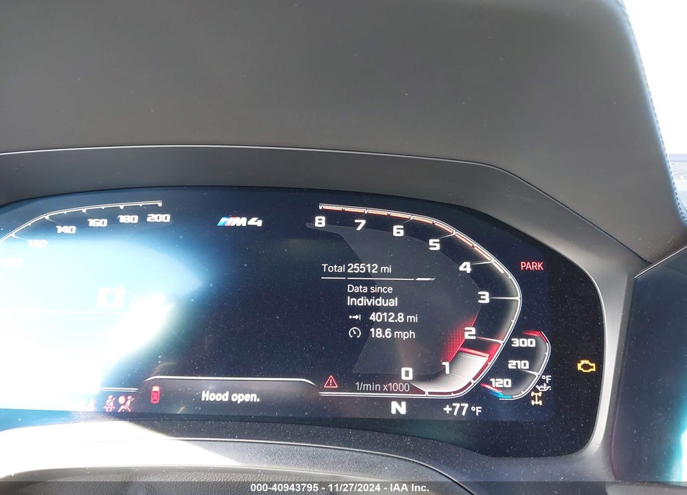 2022 BMW M4 COMPETITION XDRIVE VIN: WBS43AZ03NCK19387