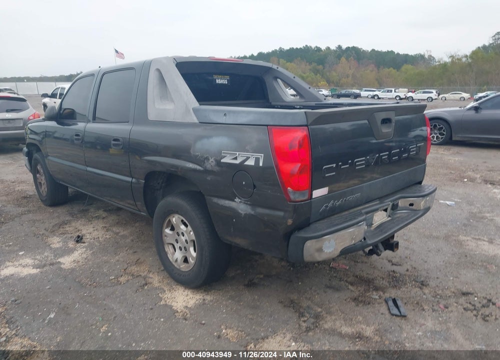 2006 CHEVROLET AVALANCHE 1500 Z71 VIN: 3GNEK12Z96G121364