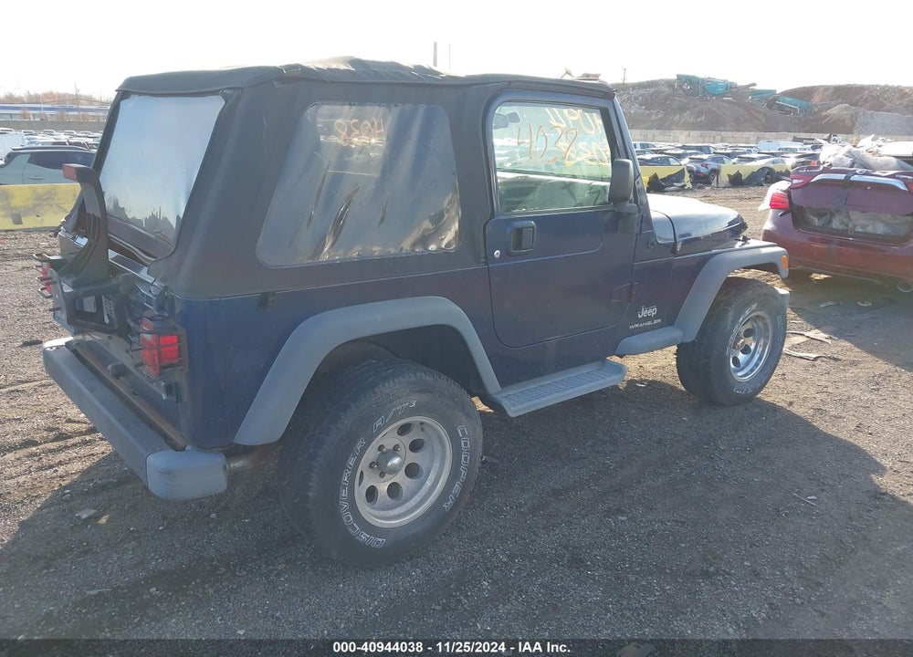 2004 JEEP WRANGLER SE VIN: 1J4FA29154P705253