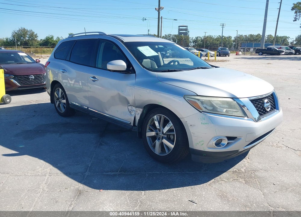 2014 PATHFINDER NISSAN  PLATINUM VIN: 5N1AR2MN0EC647110