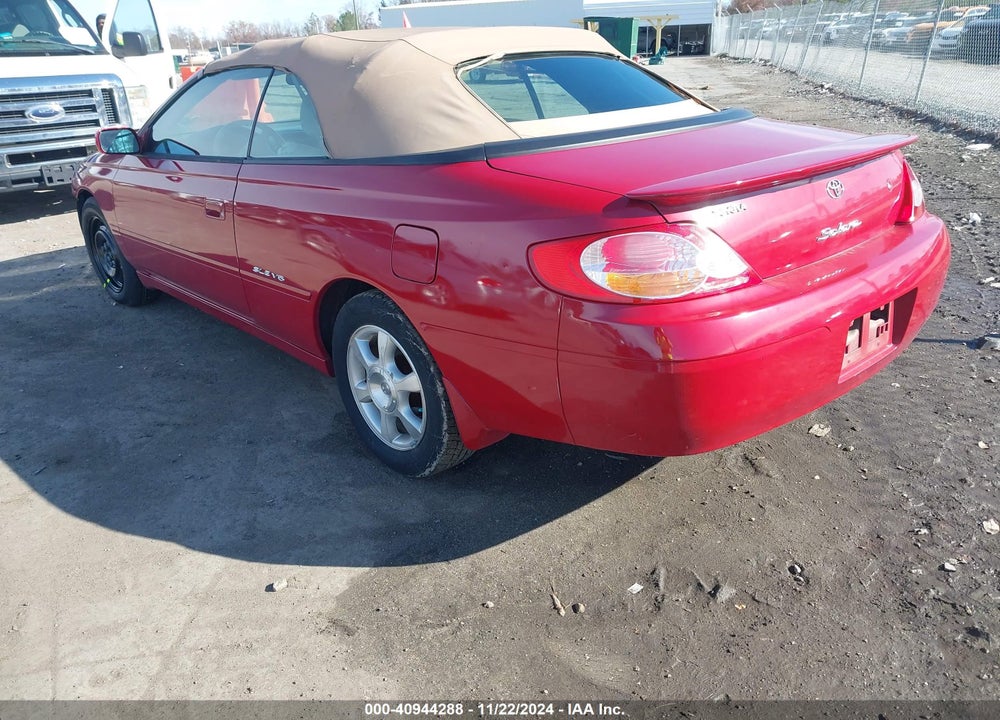 2003 TOYOTA CAMRY SOLARA SLE V6 VIN: 2T1FF28P93C607739