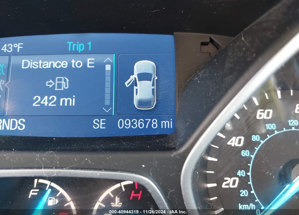 2014 FORD ESCAPE SE VIN: 1FMCU9GX1EUD15054