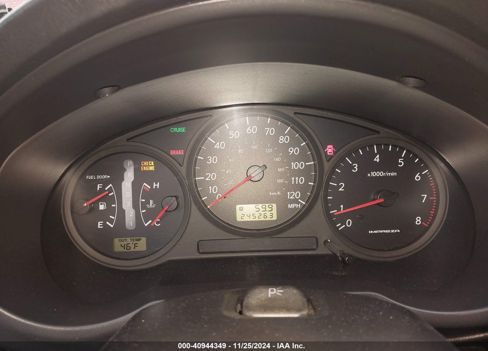 2007 SUBARU IMPREZA 2.5I VIN: JF1GG61667H818205