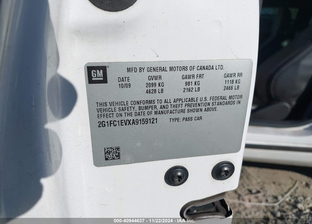 2010 CHEVROLET CAMARO 2LT VIN: 2G1FC1EVXA9159121