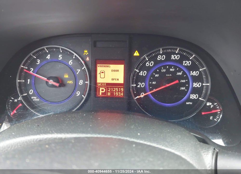 2011 INFINITI FX35 VIN: JN8AS1MW2BM141736