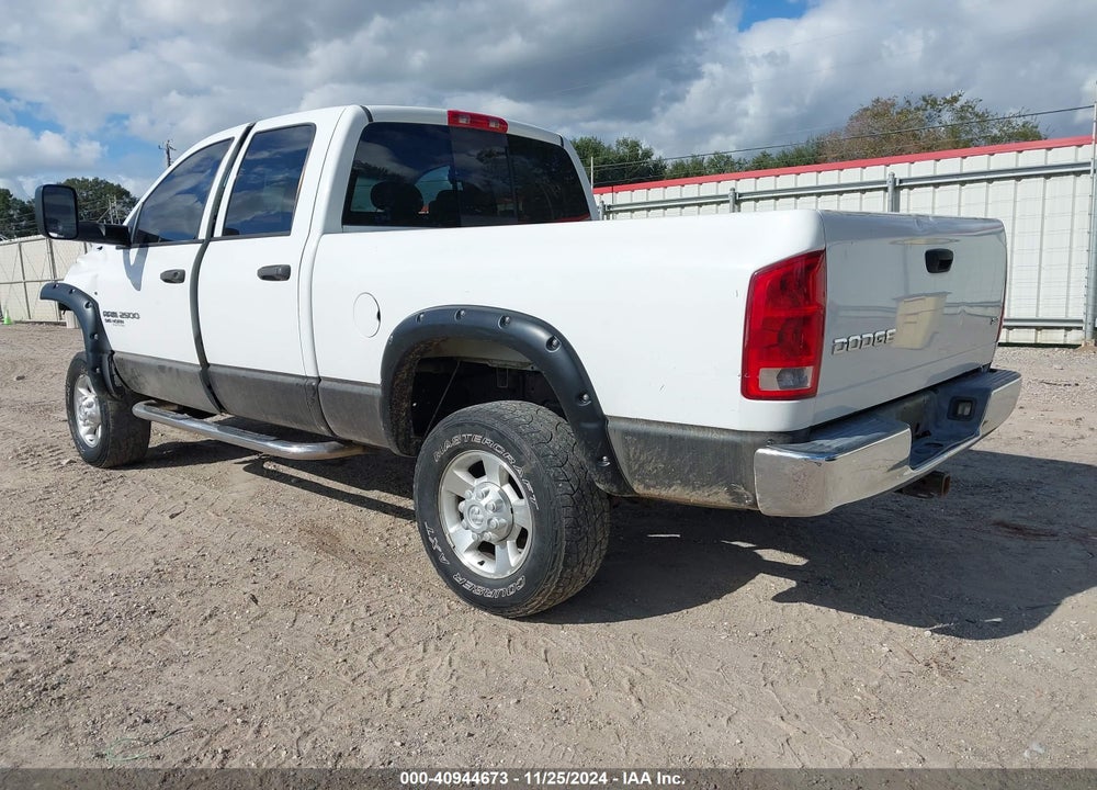 2006 DODGE RAM 2500 SLT/TRX4 OFF ROAD/SPORT/POWER WAGON VIN: 3D7KS28C16G203549