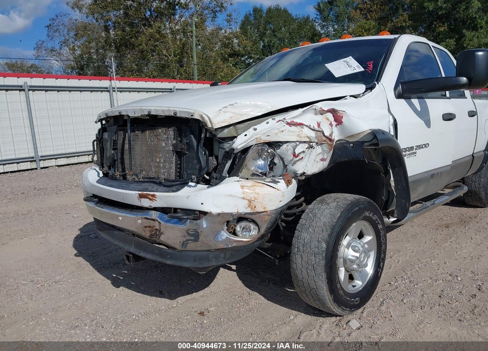 2006 DODGE RAM 2500 SLT/TRX4 OFF ROAD/SPORT/POWER WAGON VIN: 3D7KS28C16G203549