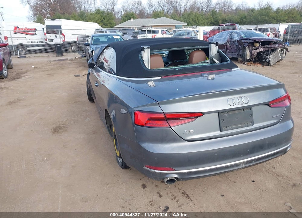 2018 AUDI A5 VIN: WAU2NGF54JN000218