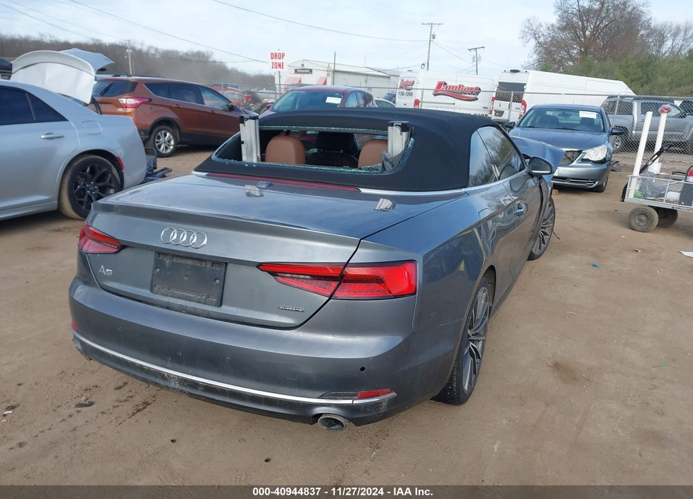2018 AUDI A5 VIN: WAU2NGF54JN000218