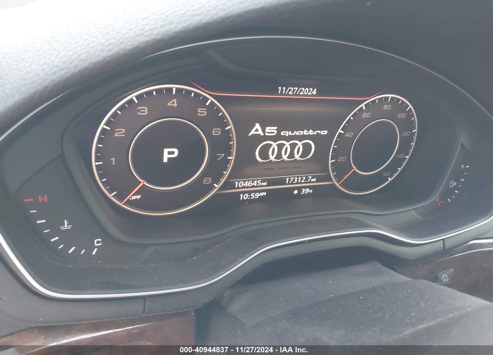 2018 AUDI A5 VIN: WAU2NGF54JN000218
