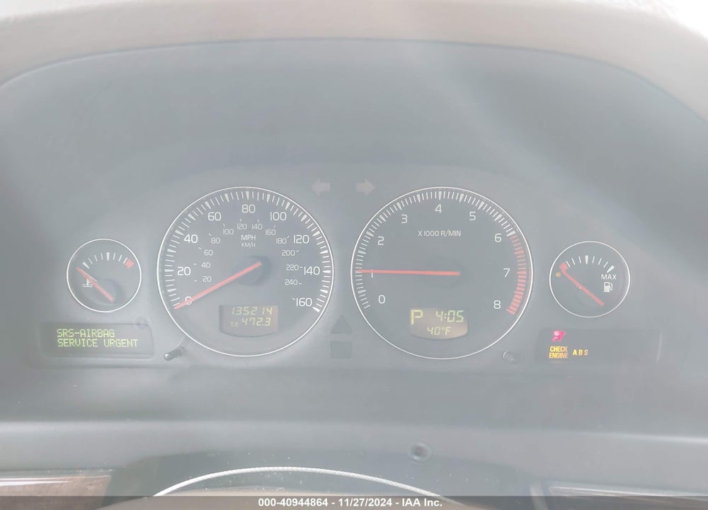 2005 VOLVO S80 2.5T VIN: YV1TS592751414560