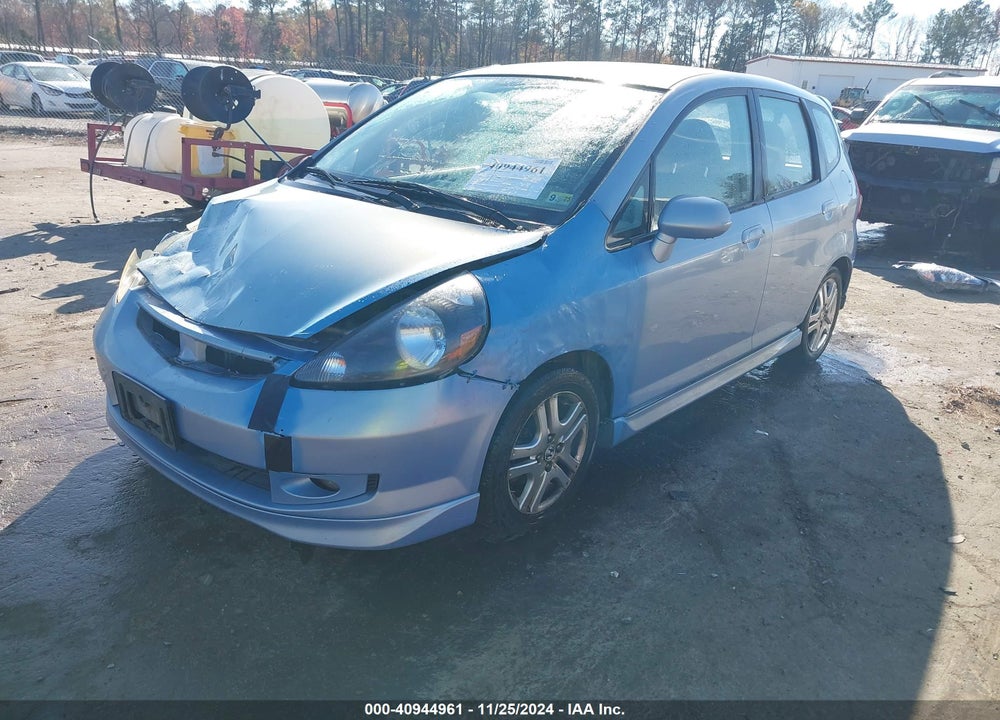 2008 HONDA FIT SPORT VIN: JHMGD38618S033813