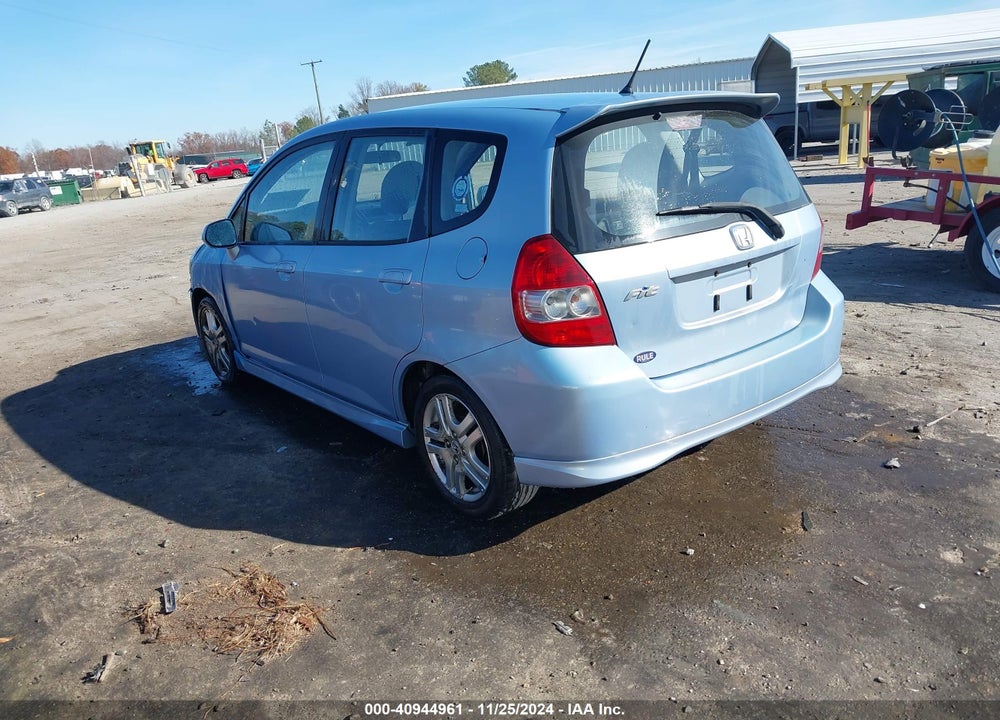 2008 HONDA FIT SPORT VIN: JHMGD38618S033813