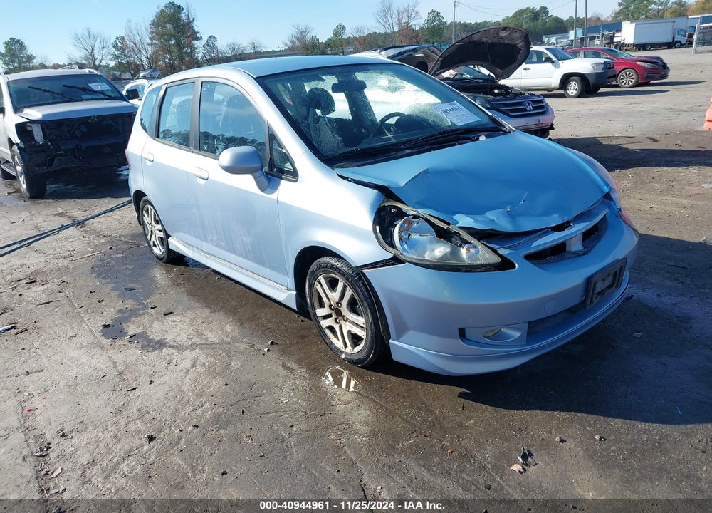 2008 HONDA FIT SPORT VIN: JHMGD38618S033813