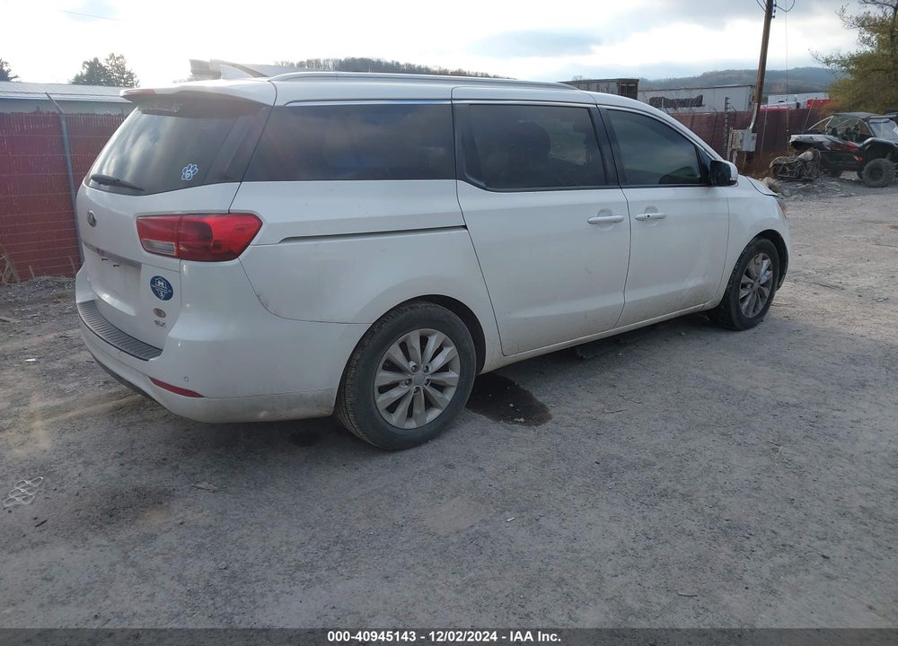 2016 KIA SEDONA EX VIN: KNDMC5C13G6114558