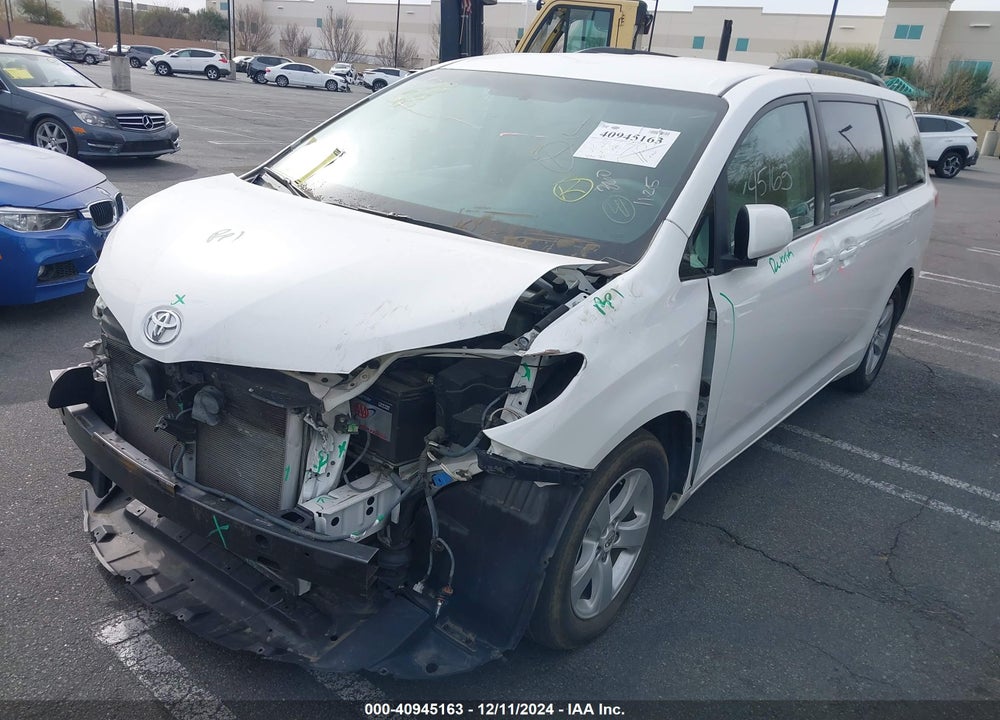 2012 TOYOTA SIENNA LE V6 8 PASSENGER VIN: 5TDKK3DC6CS279240
