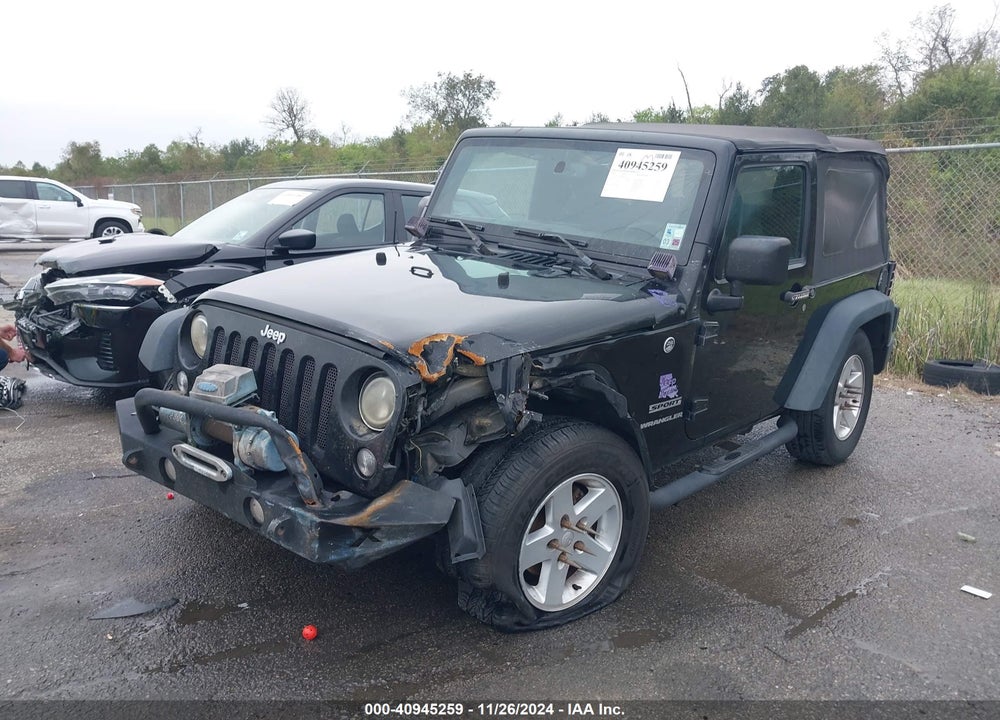 2016 JEEP WRANGLER SPORT VIN: 1C4AJWAG8GL121674