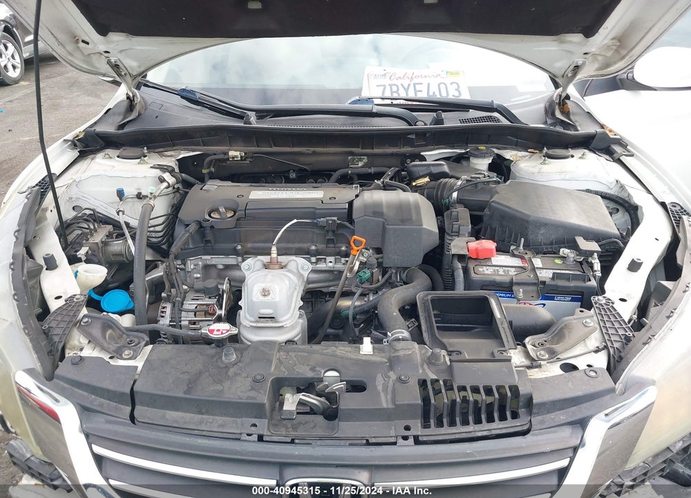 2013 HONDA ACCORD LX VIN: 1HGCR2F36DA201550