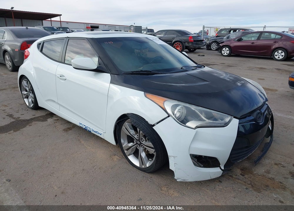 2012 HYUNDAI VELOSTER BASE W/GRAY VIN: KMHTC6AD0CU081518