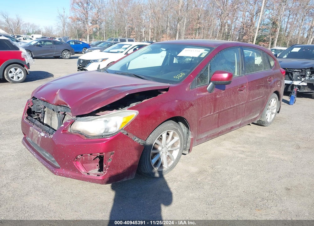 2012 SUBARU IMPREZA 2.0I PREMIUM VIN: JF1GPAD68CH243775