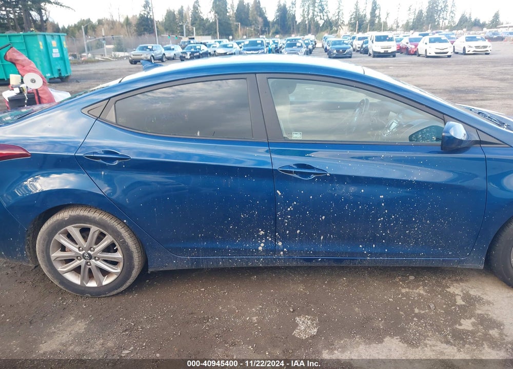 2015 HYUNDAI ELANTRA VIN: KMHDH4AE6FU389154