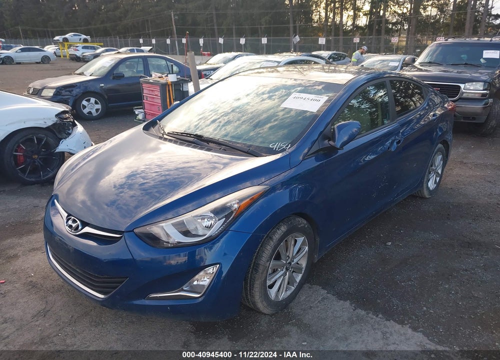 2015 HYUNDAI ELANTRA VIN: KMHDH4AE6FU389154