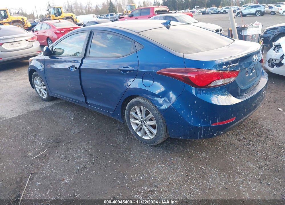 2015 HYUNDAI ELANTRA VIN: KMHDH4AE6FU389154