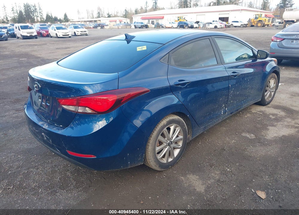 2015 HYUNDAI ELANTRA VIN: KMHDH4AE6FU389154