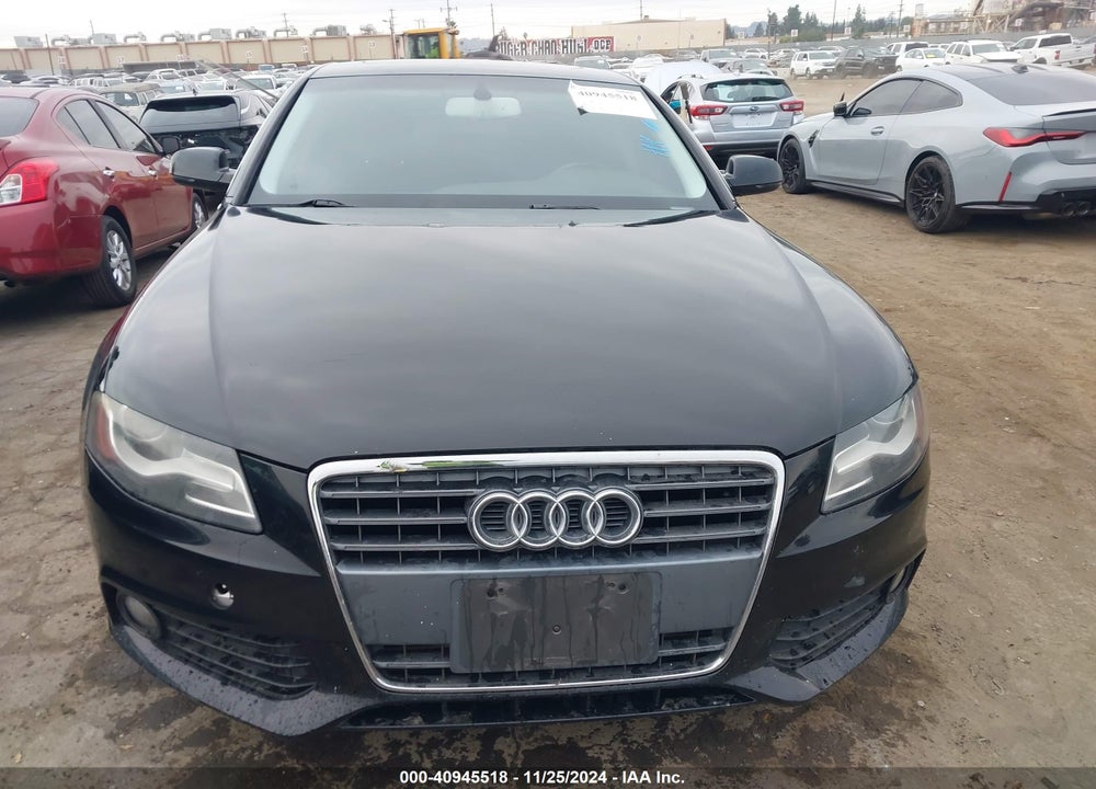 2011 AUDI A4 2.0T PREMIUM VIN: WAUEFAFL7BN046438