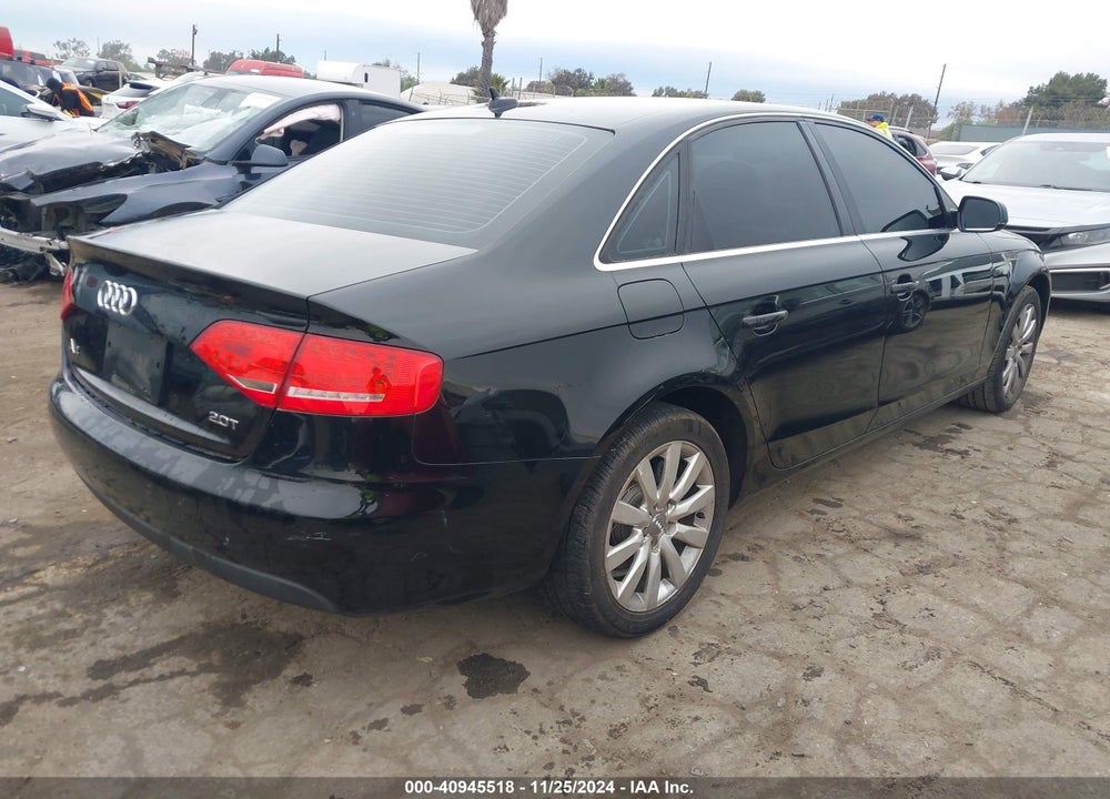 2011 AUDI A4 2.0T PREMIUM VIN: WAUEFAFL7BN046438