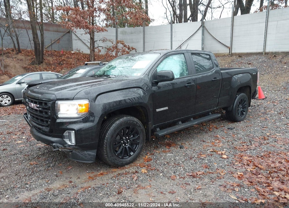 2022 GMC CANYON 4WD LONG BOX ELEVATION VIN: 1GTG6CEN4N1182497