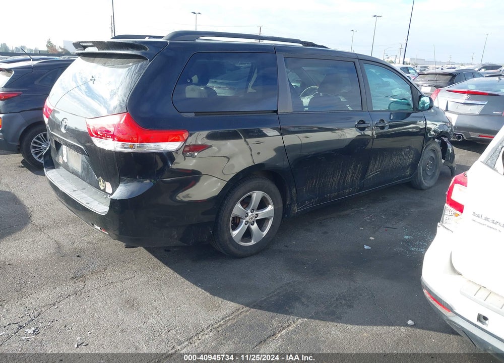 2012 TOYOTA SIENNA LE V6 8 PASSENGER VIN: 5TDKK3DC6CS253494