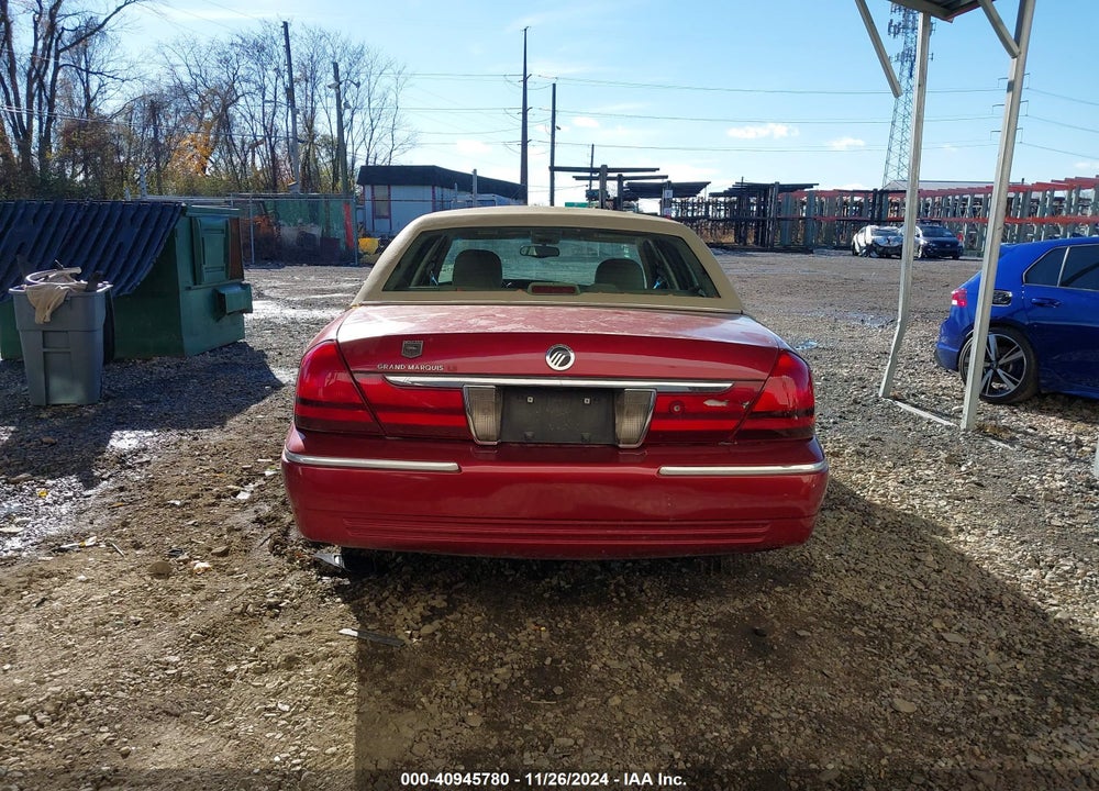 2003 MERCURY GRAND MARQUIS LS VIN: 2MEFM75W63X711078