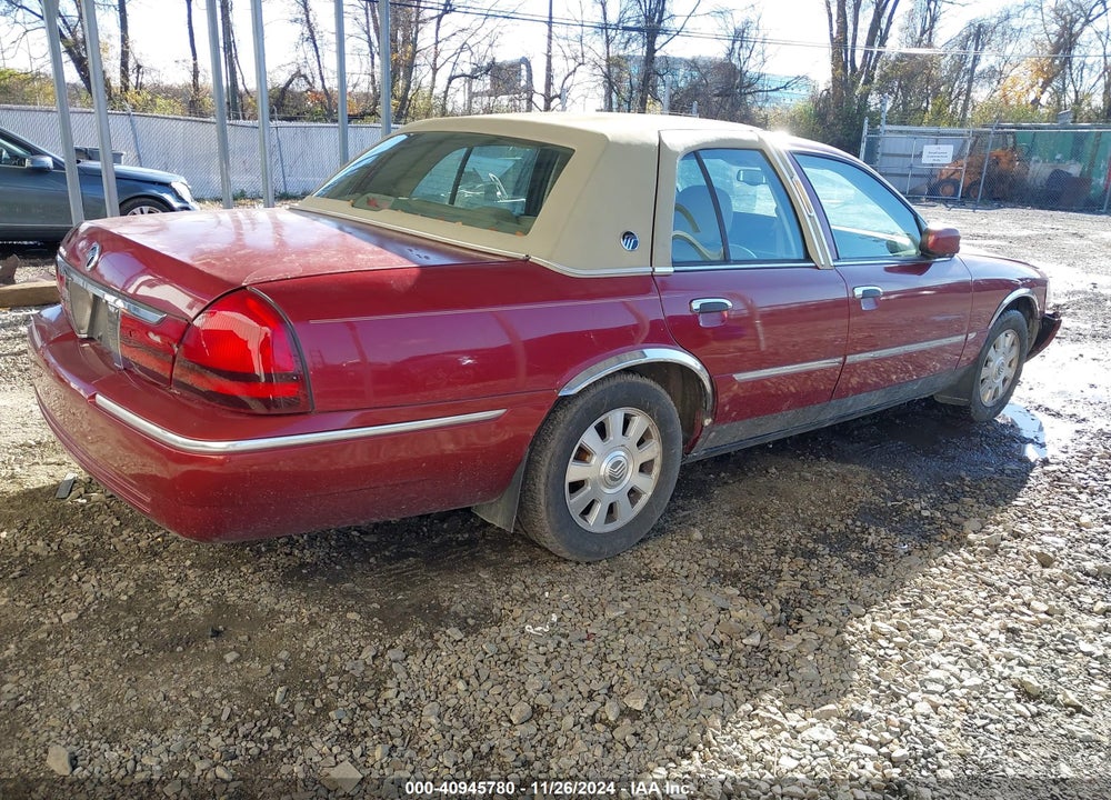 2003 MERCURY GRAND MARQUIS LS VIN: 2MEFM75W63X711078